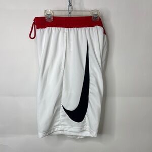 Nike Red and White Sports Shorts